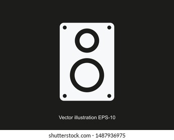 Aaudio speaker icon. Vector illustration EPS10. Music concept