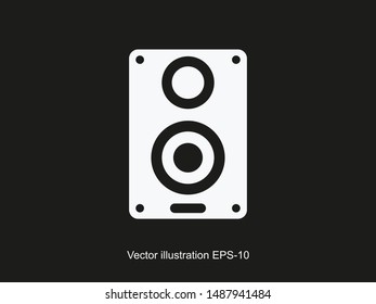 Aaudio speaker icon. Vector illustration EPS10. Music concept