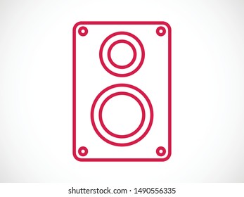 Aaudio speaker icon. Vector illustration EPS10. Music concept
