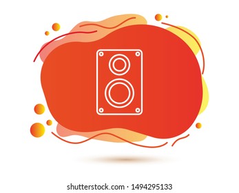 Aaudio speaker icon. Vector illustration EPS10. Music concept