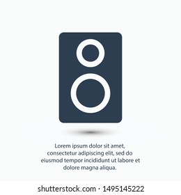 Aaudio speaker icon. Vector illustration EPS10. Music concept