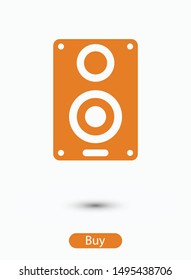 Aaudio speaker icon. Vector illustration EPS10. Music concept