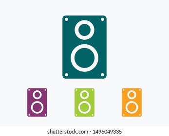 Aaudio speaker icon. Vector illustration EPS10. Music concept
