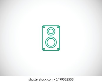 Aaudio speaker icon. Vector illustration EPS10. Music concept