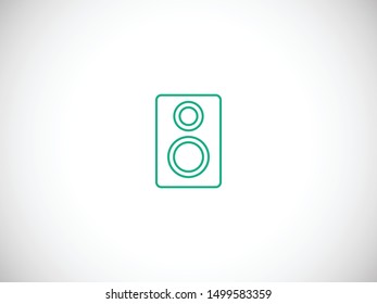 Aaudio speaker icon. Vector illustration EPS10. Music concept
