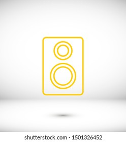 Aaudio speaker icon. Vector illustration EPS10. Music concept