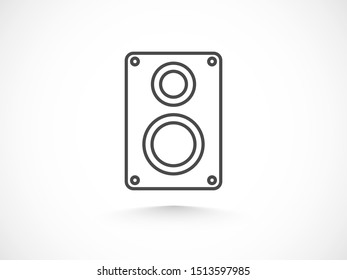 Aaudio speaker icon. Vector illustration EPS10. Music concept