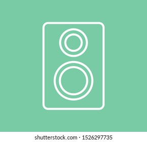Aaudio speaker icon. Vector illustration EPS10. Music concept