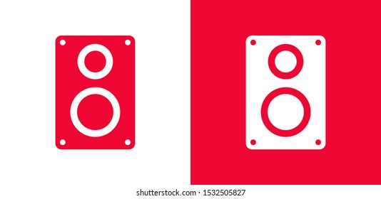 Aaudio speaker icon. Vector illustration EPS10. Music concept