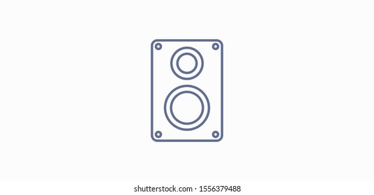Aaudio speaker icon. Vector illustration EPS10. Music concept