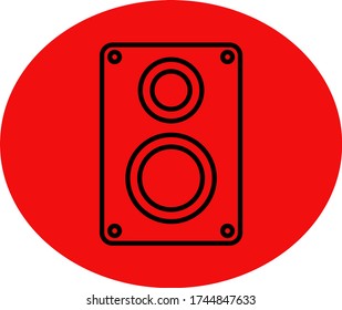 Aaudio speaker icon. Vector illustration EPS10. Music concept