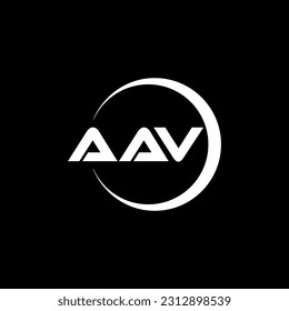 AAV letter logo design in illustration. Vector logo, calligraphy designs for logo, Poster, Invitation, etc. svg