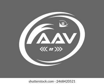 AAV letter logo Design. AAV Simple and modern monogram logo. AAV Abstract Alphabet vector Design.
