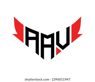 Design-Vorlage für AAV-Buchstaben-Logo.