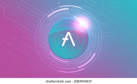 Aave Crypto Currency Themed Banner.