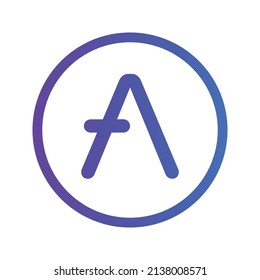 Aave Cryptocurrency token icon. AAVE token symbol. Cryptocurrency vector icon. Flat Vector illustration - Vector