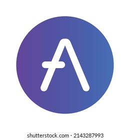 Aave Cryptocurrency token icon. AAVE token symbol. Cryptocurrency vector icon. Flat Vector illustration - Vector