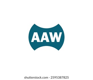AAW logo design vector template. AAW