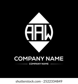 AAW Logo Design Vector typography and Creative Letter Logo Concept. AAW unique design.
