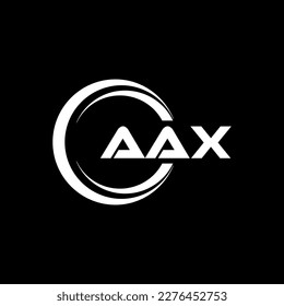 AAX letter logo design in illustration. Vector logo, calligraphy designs for logo, Poster, Invitation, etc.