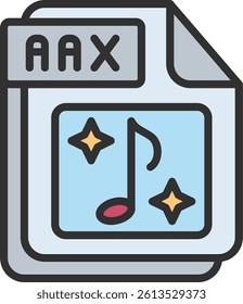 AAX Outline Filled Style Icon