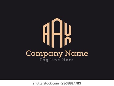 AAX Dreieck-Buchstaben Logo Design mit Dreieck-Form. AAX Dreieck Logo Design Monogramm. AAX Dreieck-Vektorlogo-Vorlage mit goldener Farbe.