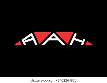 Diseño del logotipo de la letra triangular de AAX con forma triangular.Letra monograma modelo de diseño vectorial del logotipo de AAX