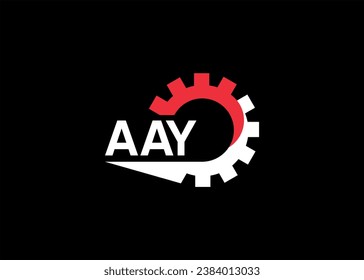 AAY initial monogram for automotive gear logo