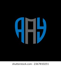 AAY letter logo creative design. AAY unique design.
