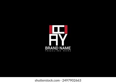 AAY letter logo creative design with vector graphic, AAY simple and modern logo in triangle shape.