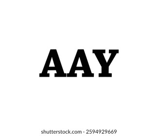 AAY logo design vector template.