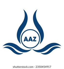 Logo de la carta AAZ fondo blanco .AAZ Diseño vectorial del logotipo de finanzas empresariales en el diseño del logotipo de letras .AAZ para emprendedores y empresas.
