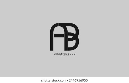 AB APB ABP ABCD Abstract initial monogram letter alphabet logo design