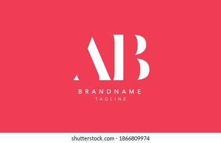 AB A und B Alphabet Initial Letter Monogram Icon Logo, Vektorgrafik