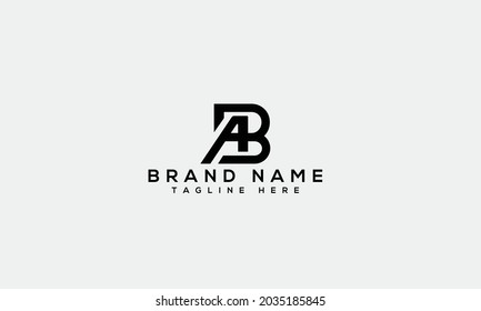 AB eine b moderne, kreative Buchstabenlogo-Symbolvorlage 