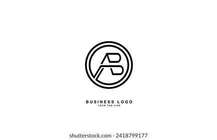 AB, BA, A, B, Abstract Logo design