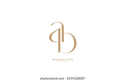 AB, BA, A, B, Abstract Letters Logo Monogram