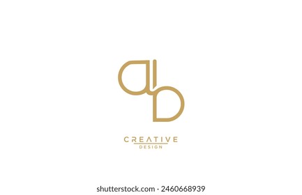 AB, BA, A, B, Abstract Letters Logo Monogram