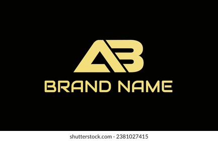 AB, BA, A, B, Luxury Alphabets Letters Abstract Monogram Logo design template