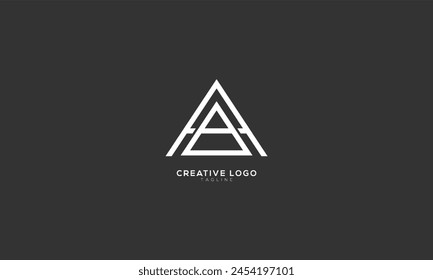 AB BA AA Abstract initial monogram letter alphabet logo design