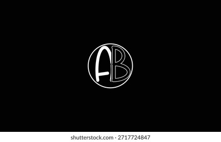 AB, BA LETRA ABSTRATA LOGOTIPO MONOGRAMA
