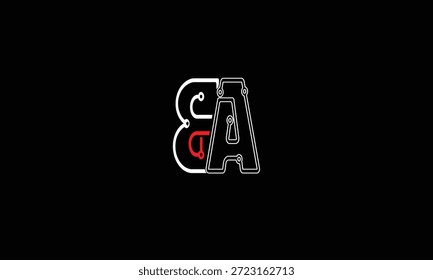 AB, BA ABSTRACT LETTER LOGO MONOGRAM