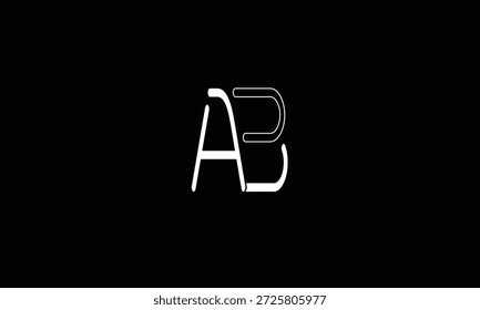 AB, BA ABSTRACT LETTER LOGO MONOGRAM