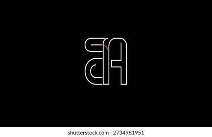 AB, BA ABSTRAKTER BUCHSTABE LOGO MONOGRAMM