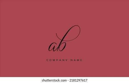 ab, ba abstract Letters Logo Monogram