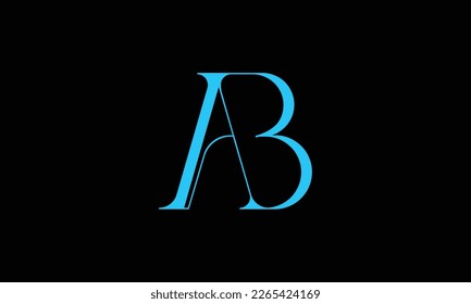 AB, BA, Abstract Letters Logo Monogram