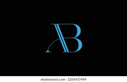 AB, BA, Abstract Letters Logo Monogram