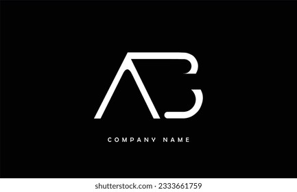 Monogramm für abstrakte Buchstaben AB, BA