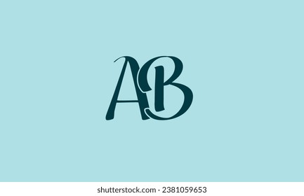 AB, BA abstract letters logo monogram	