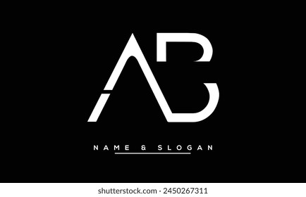 AB, BA Abstract Letters Logo Monogram